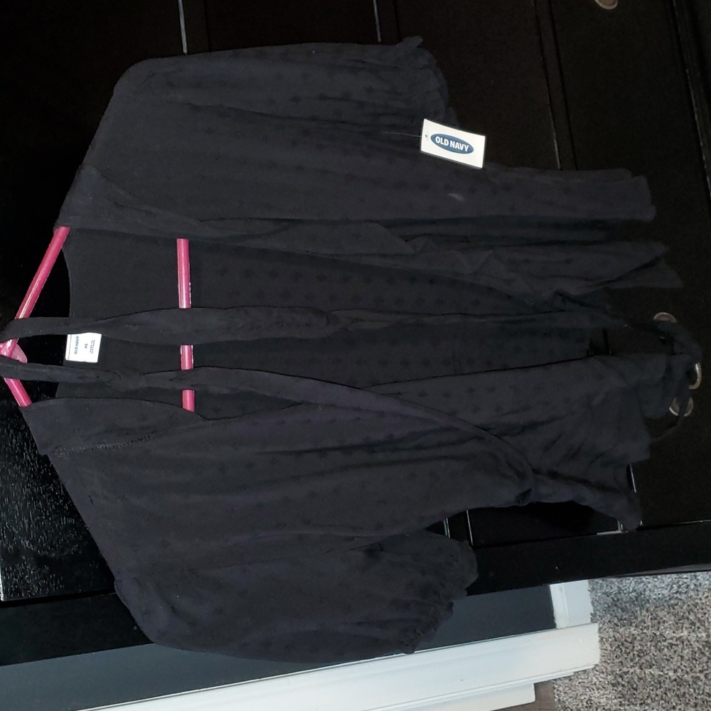 Black Wrap Blouse